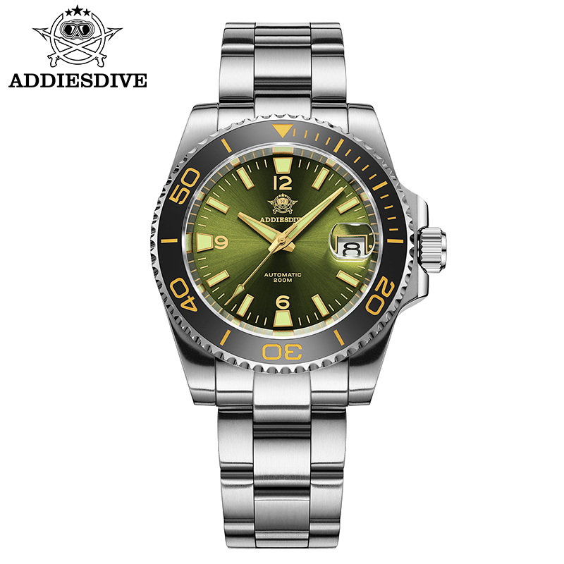 Mens Mechanical Watch - Addiesdive جديد الغوص ساعة للهدية الرجال
