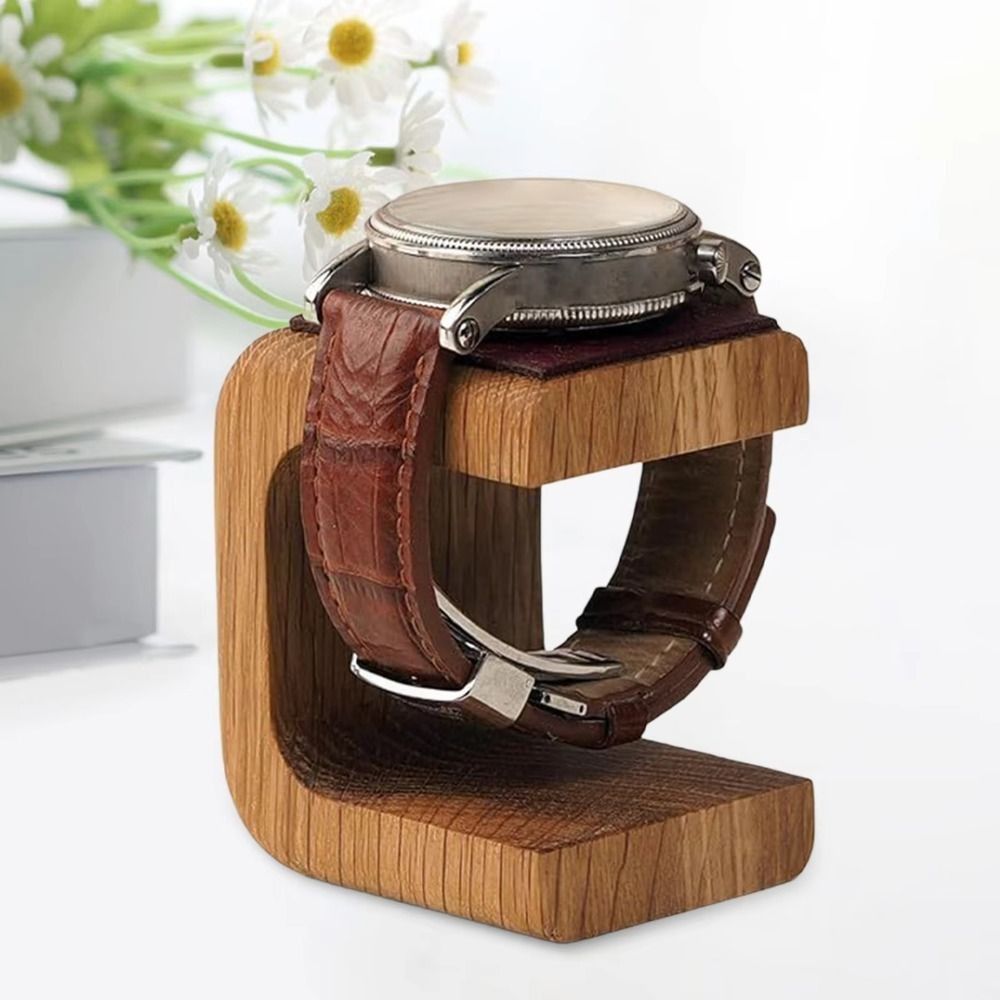 Watches Jewelry Holder - حامل عرض ساعات خشبي، زينة لسطح