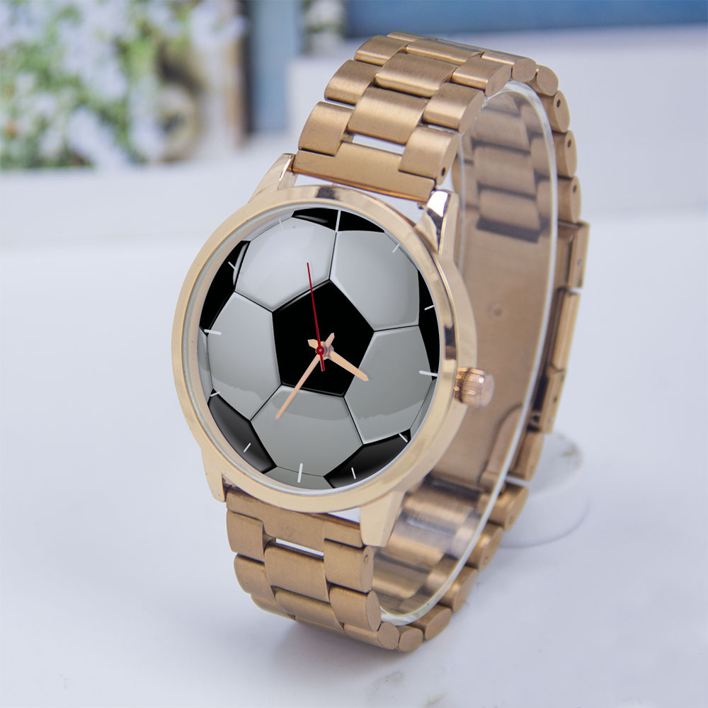 Mens Mechanical Watch - ساعة كرة القدم بتصميم كرة القدم،