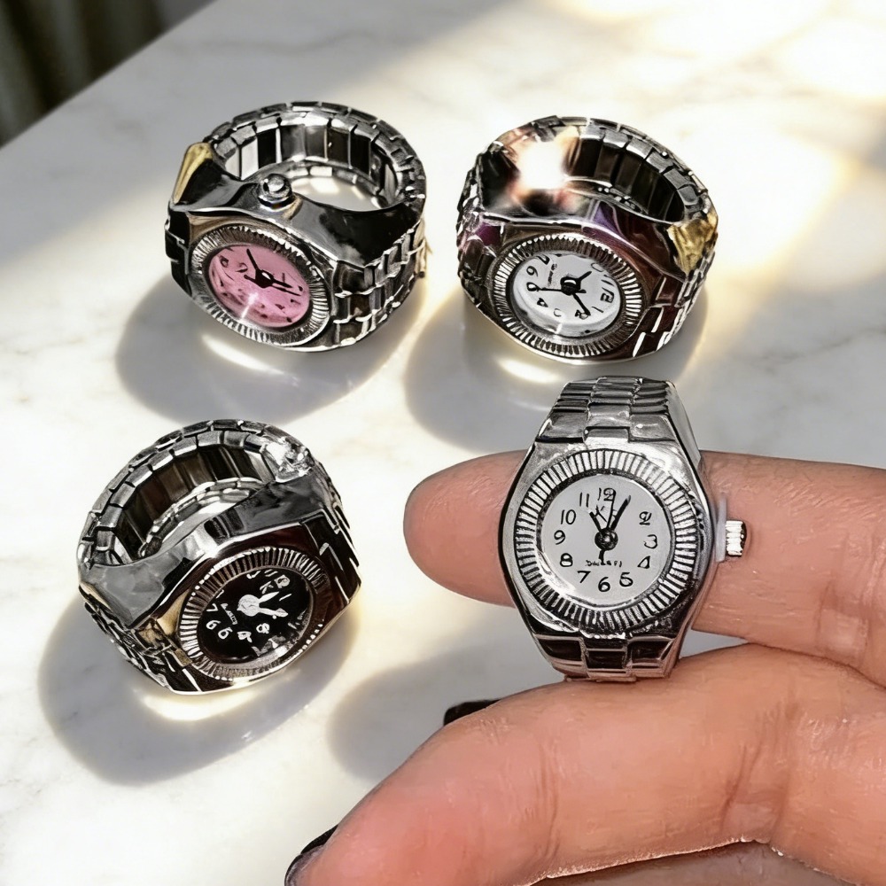 Vintage Jewelry Watches Women - ساعة إصبع كوارتز بتصميم عتيق للنساء