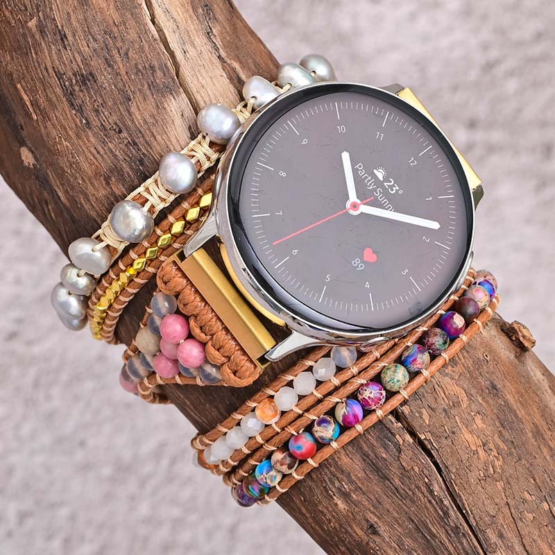 Stones Watches & Jewelry In Sweden Ab - حزام ساعة بوهيمي للنساء مقاس 20