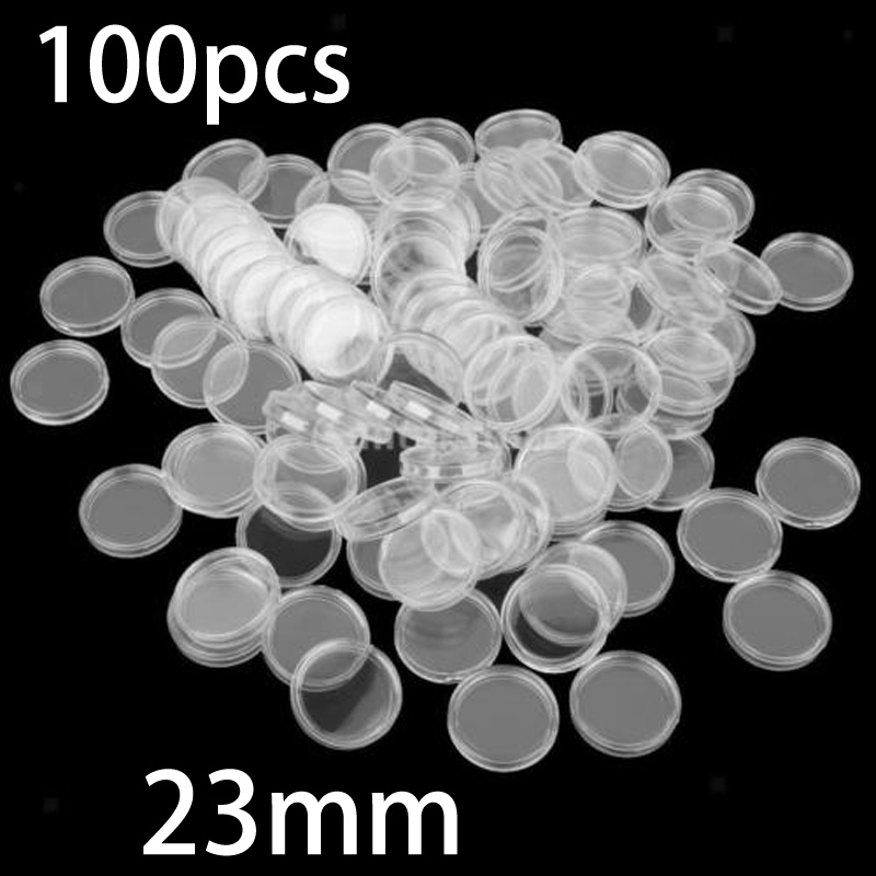 Collectors Coins Jewelry & Watches Of Smithtown Reviews - 100 قطعة من كبسولات العملات البلاستيكية