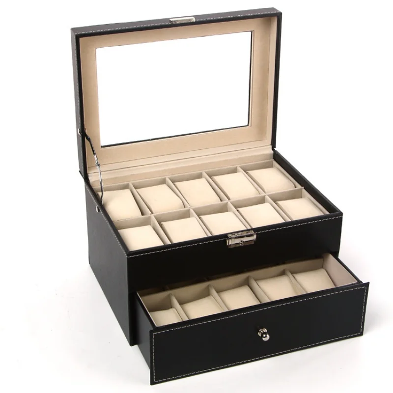 Jewelry Watches For Sale - صندوق ساعات مزدوج الطبقات بنمط ثقوب