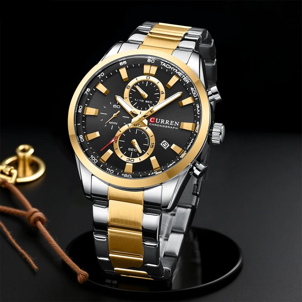Jewelry And Watches - CURREN ساعات كوارتز كرونو رياضية كاجوال
