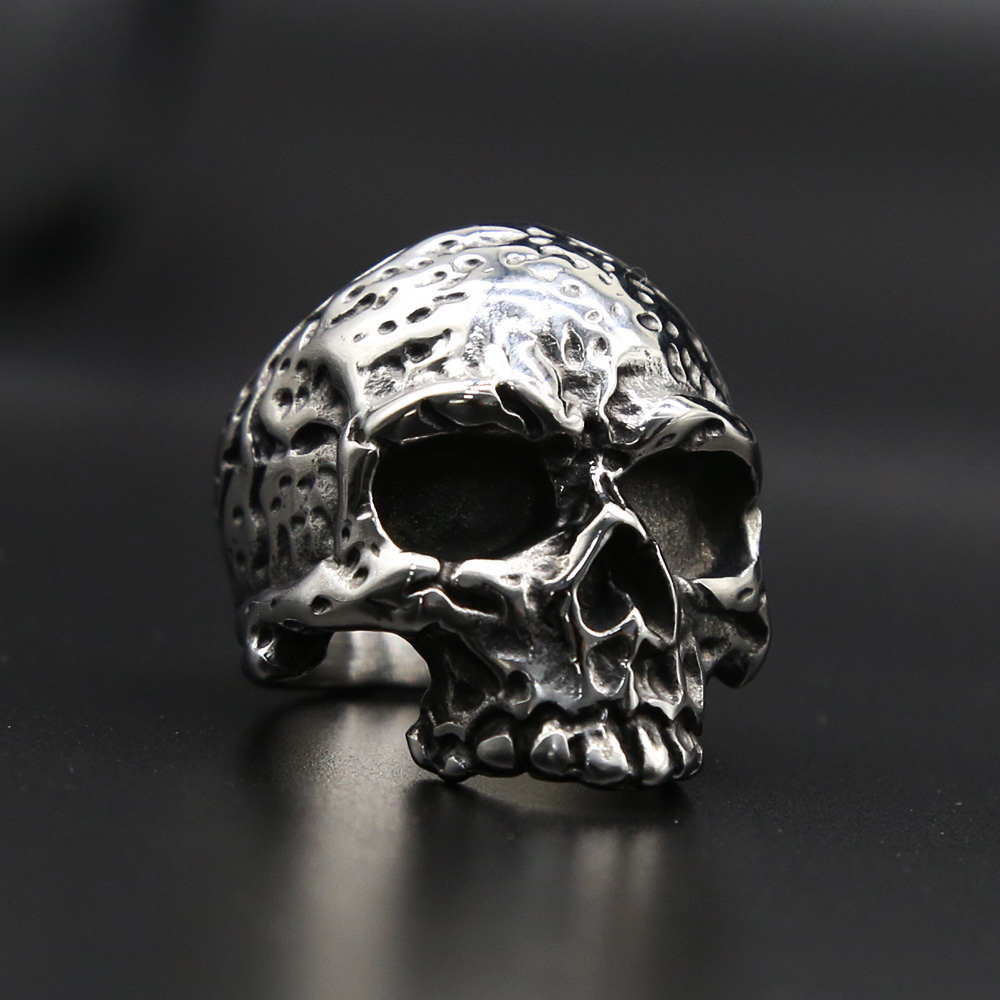Gothic Skull Ring - القوطية 316L الفولاذ المقاوم للصدأ خاتم