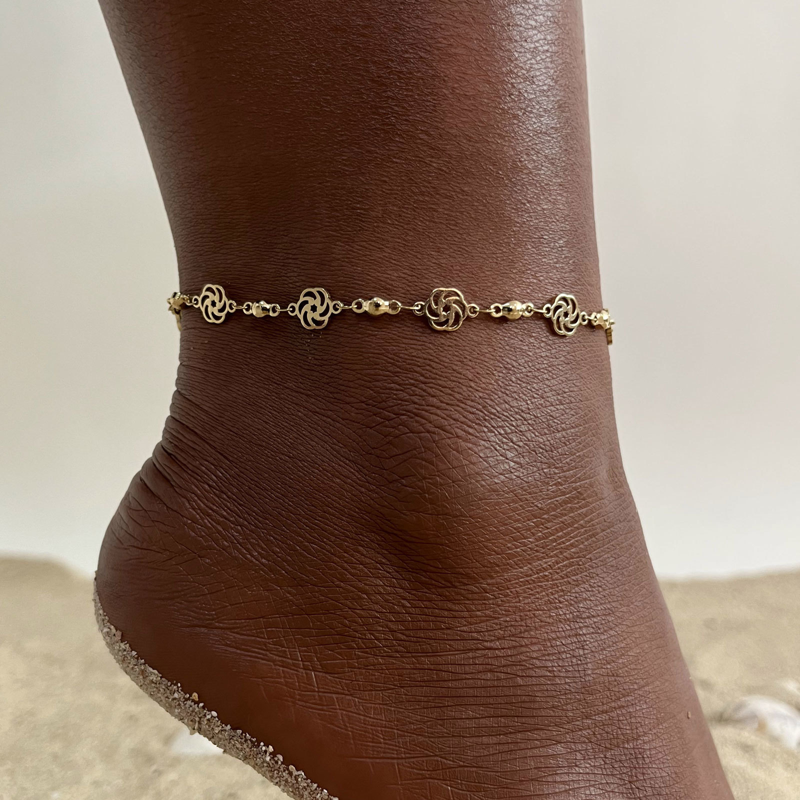 Jc Jewelry & Watches Reviews - مجوهرات خلخال نسائية أنيقة مجوفة من