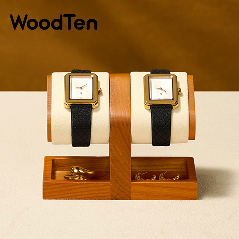 Watches Jewelry Holder - حامل عرض ساعات خشبي من وودتن،