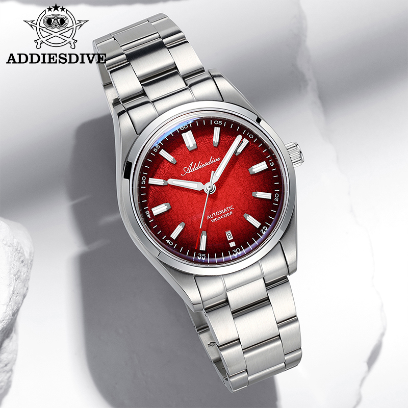 Mens Mechanical Watch - ساعة Addiesdive للهدايا 39 مللي متر