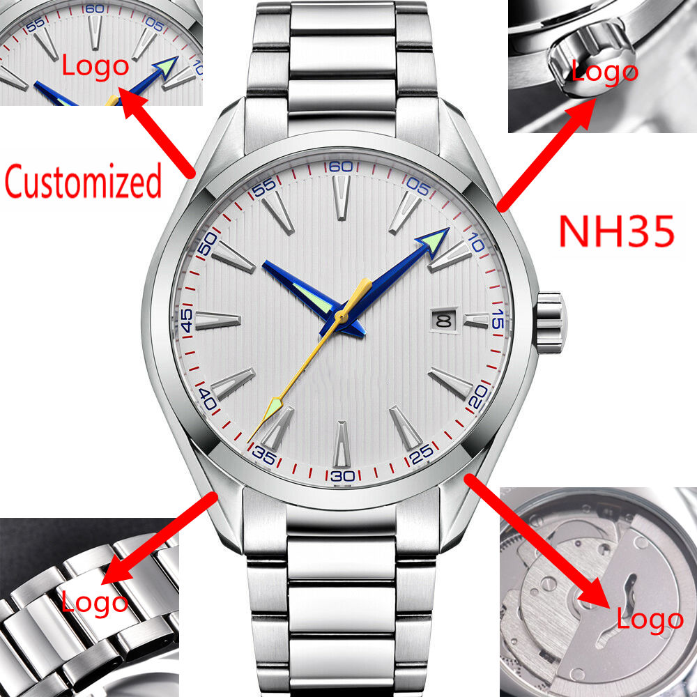 Mens Mechanical Watch - ساعات يد رجالية أوتوماتيكية مخصصة بشعار