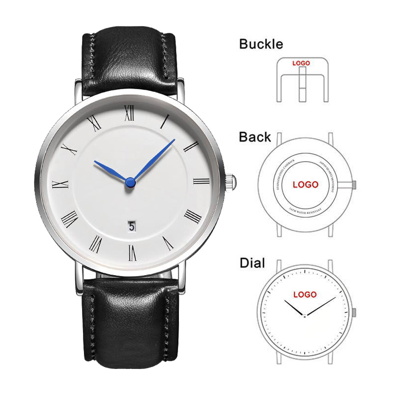 Mens Mechanical Watch - B-8210A ساعات رجالية بسيطة مع تاريخ