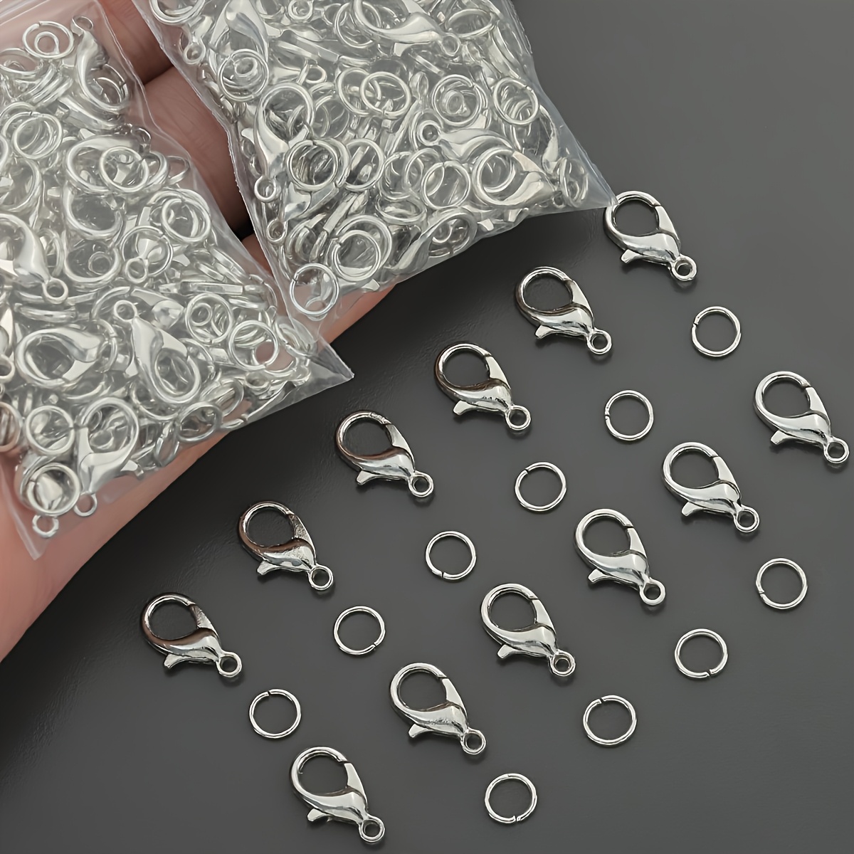 1/2/300 قطعة مشابك جراد البحر  - مراجعة Charm Bracelet Beads وسعره