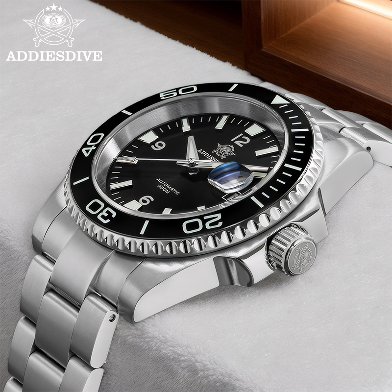 Addiesdive جديد الغوص ساعة لله - مراجعة Mens Mechanical Watch وسعره