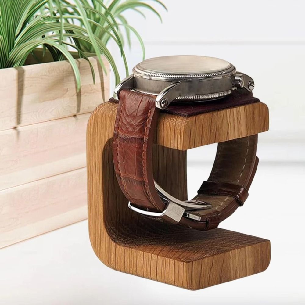 حامل عرض ساعات خشبي، زينة لسطح - مراجعة Watches Jewelry Holder وسعره