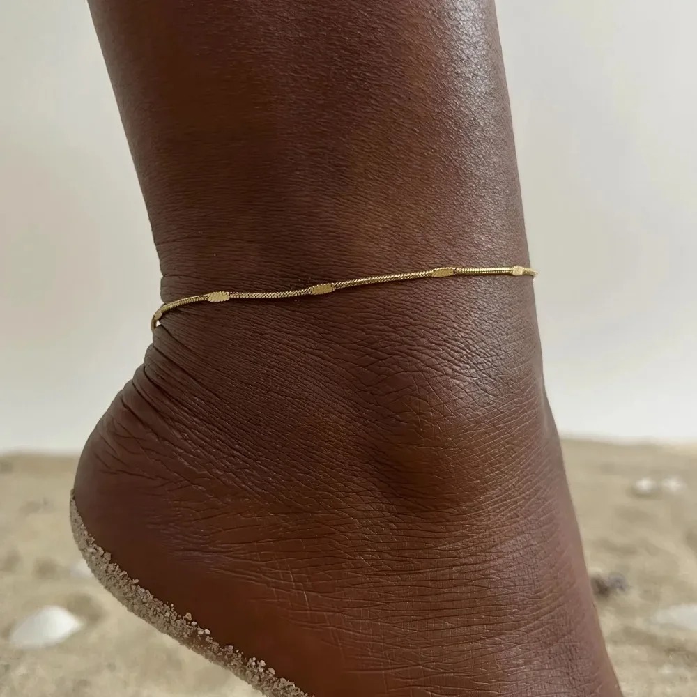 سلسلة كاحل بتصميم ثعبان مسطح م - مراجعة Jc Jewelry & Watches Reviews وسعره