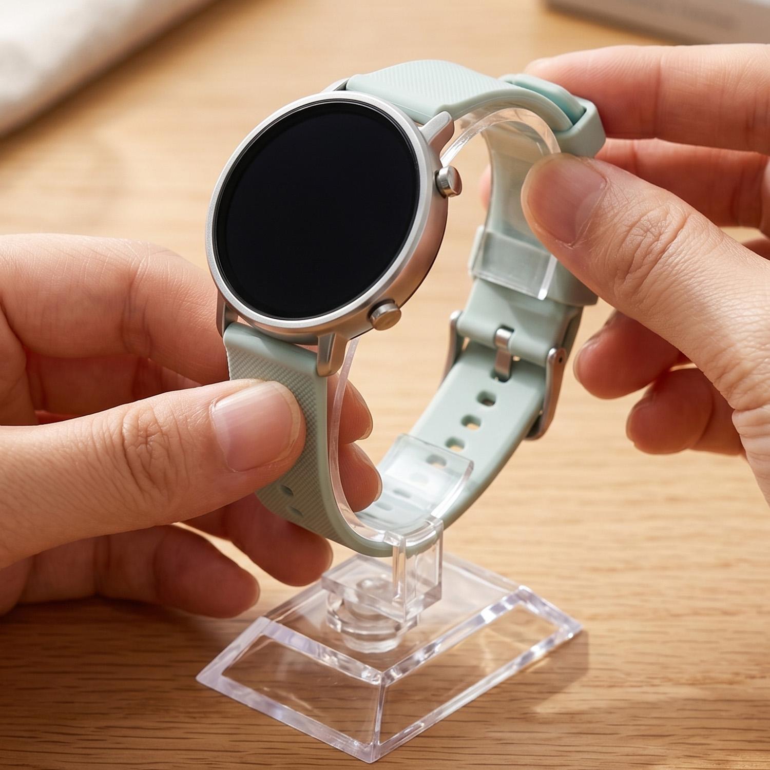 حامل عرض ساعات شفاف على شكل حر - مراجعة Watches Jewelry Holder وسعره