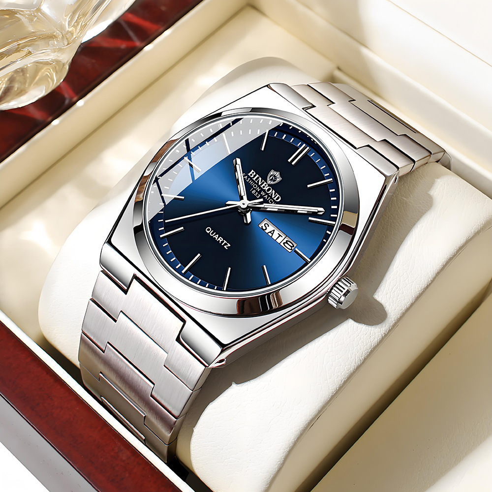 ساعة رجالية أصلية من BINBOND،  - مراجعة Rolex Watch Datejust وسعره