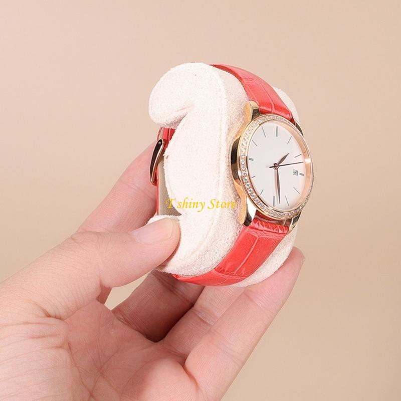 N58f وسادة الجلد الغزل - مراجعة Watches Jewelry Holder وسعره