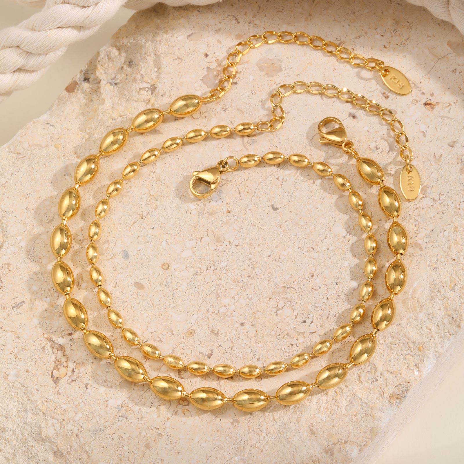 خلخال سلسلة من خرز الرجبي من ا - مراجعة Jc Jewelry & Watches Reviews وسعره