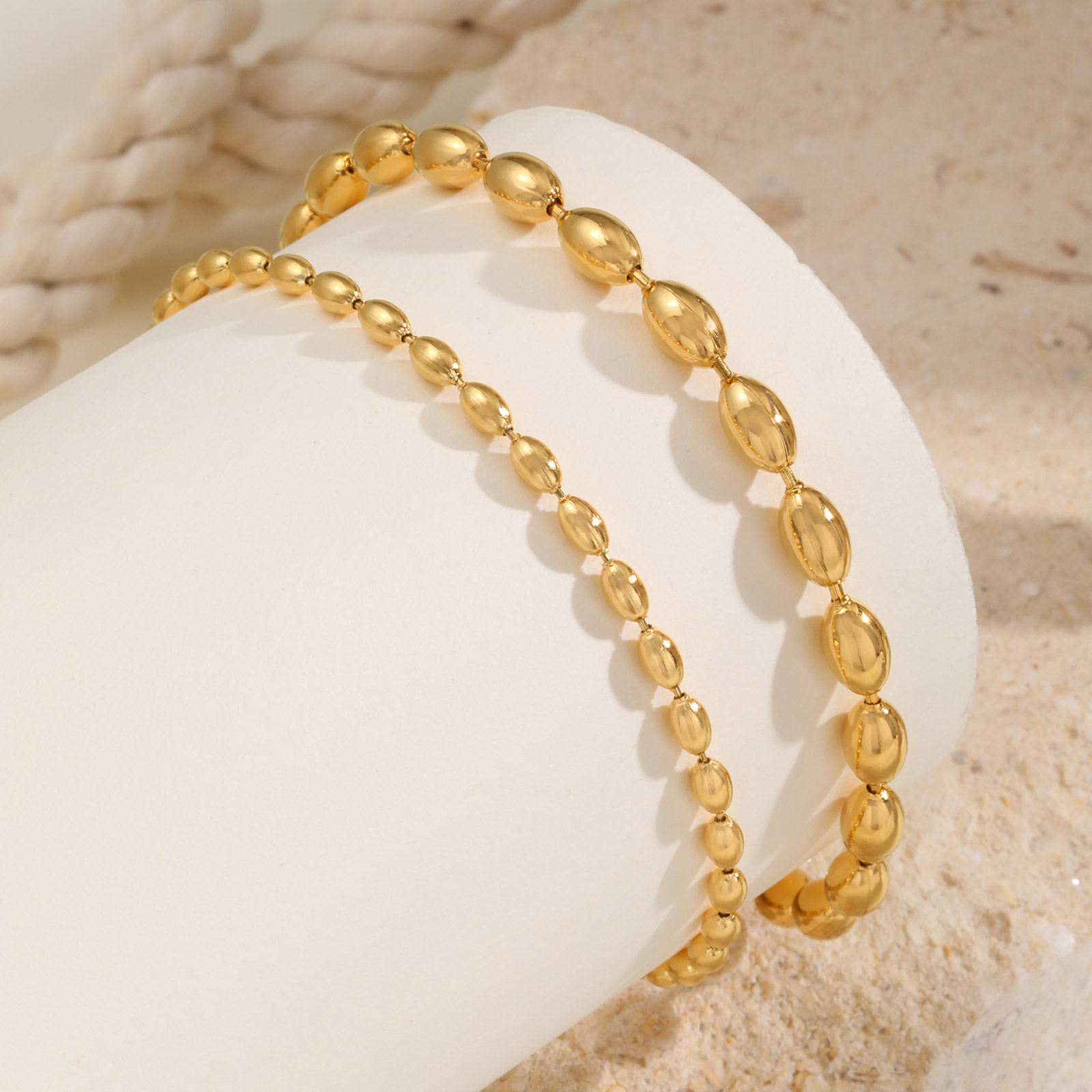 خلخال سلسلة من خرز الرجبي من ا - مراجعة Jc Jewelry & Watches Reviews وسعره
