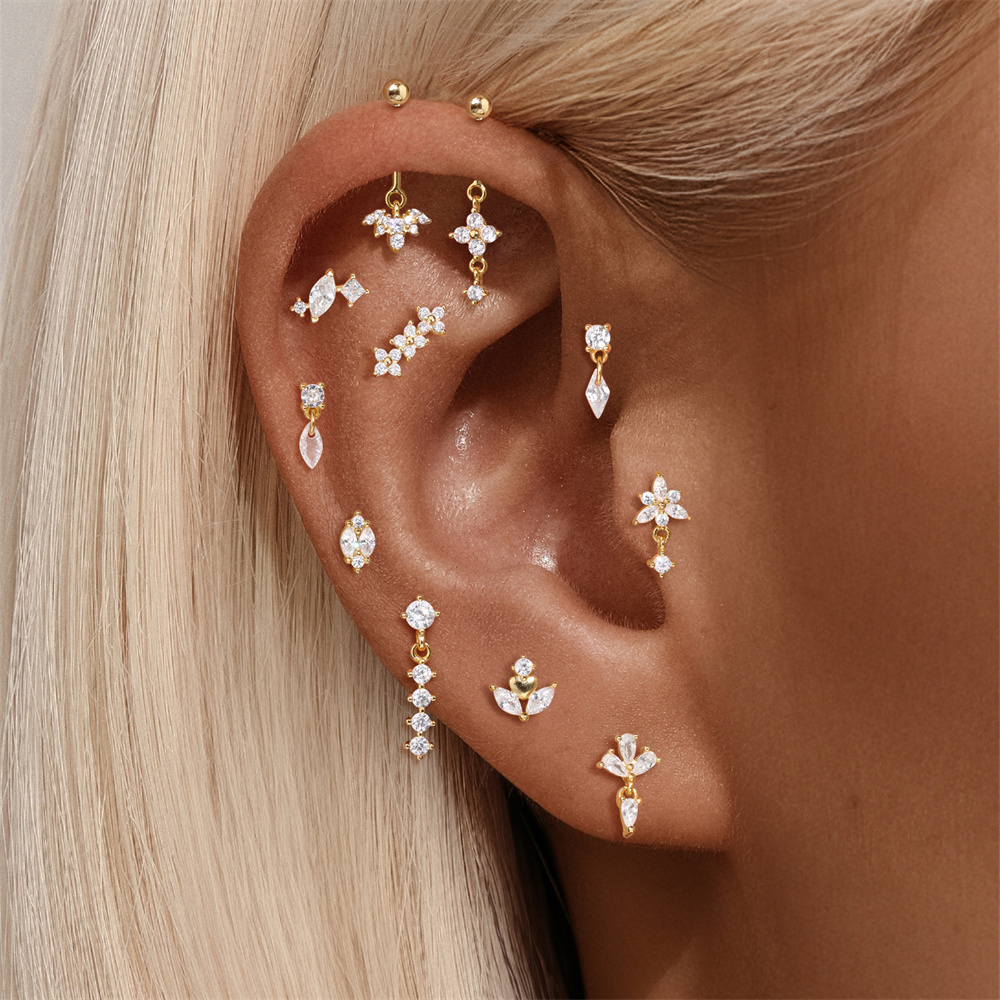 روكسي 925 فضة غير عادية القمر/ - مراجعة Moon Star Earrings وسعره