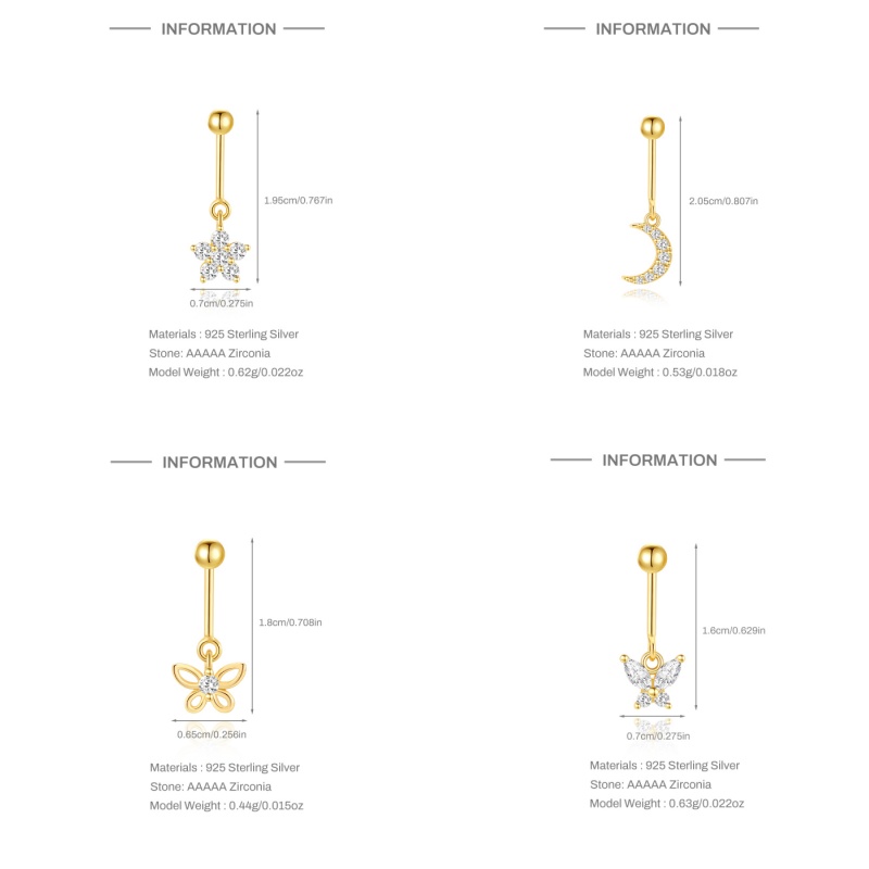 روكسي 925 فضة غير عادية القمر/ - مراجعة Moon Star Earrings وسعره