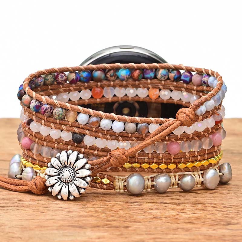 حزام ساعة بوهيمي للنساء مقاس 2 - مراجعة Stones Watches & Jewelry In Sweden Ab وسعره