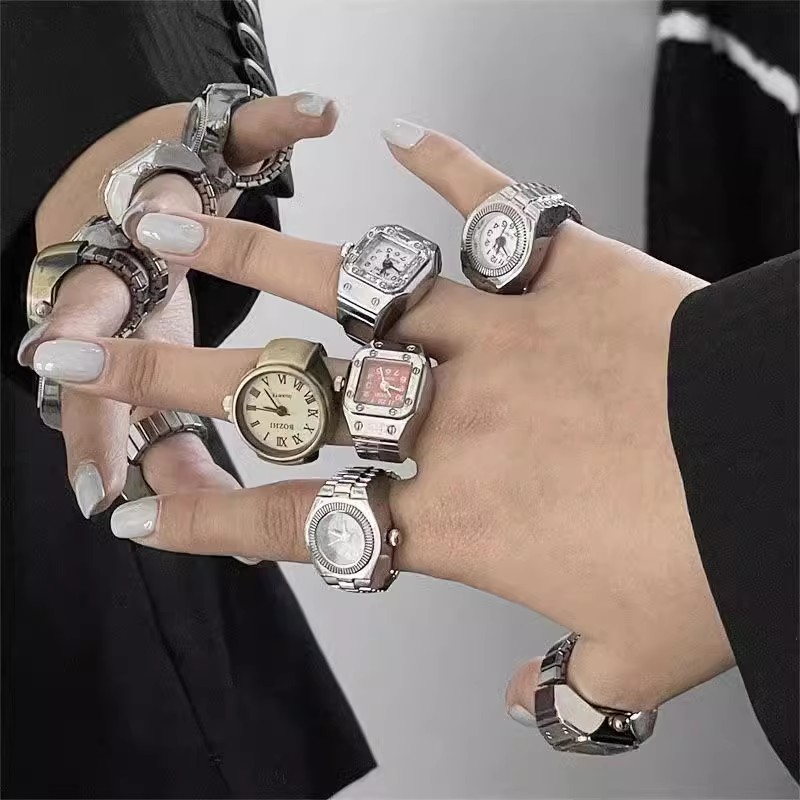 ساعات أصابع رقمية مرنة بتصميم  - مراجعة Vintage Jewelry Watches Women وسعره