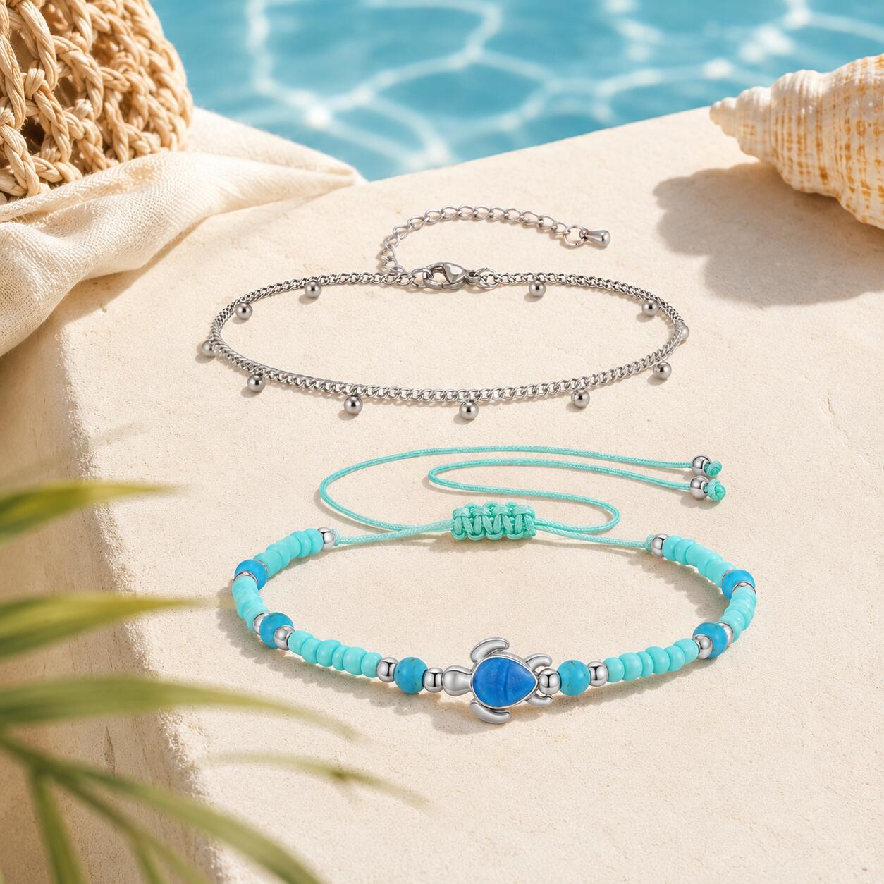 طقم خلاخيل من الفولاذ المقاوم  - مراجعة Jc Jewelry & Watches Reviews وسعره