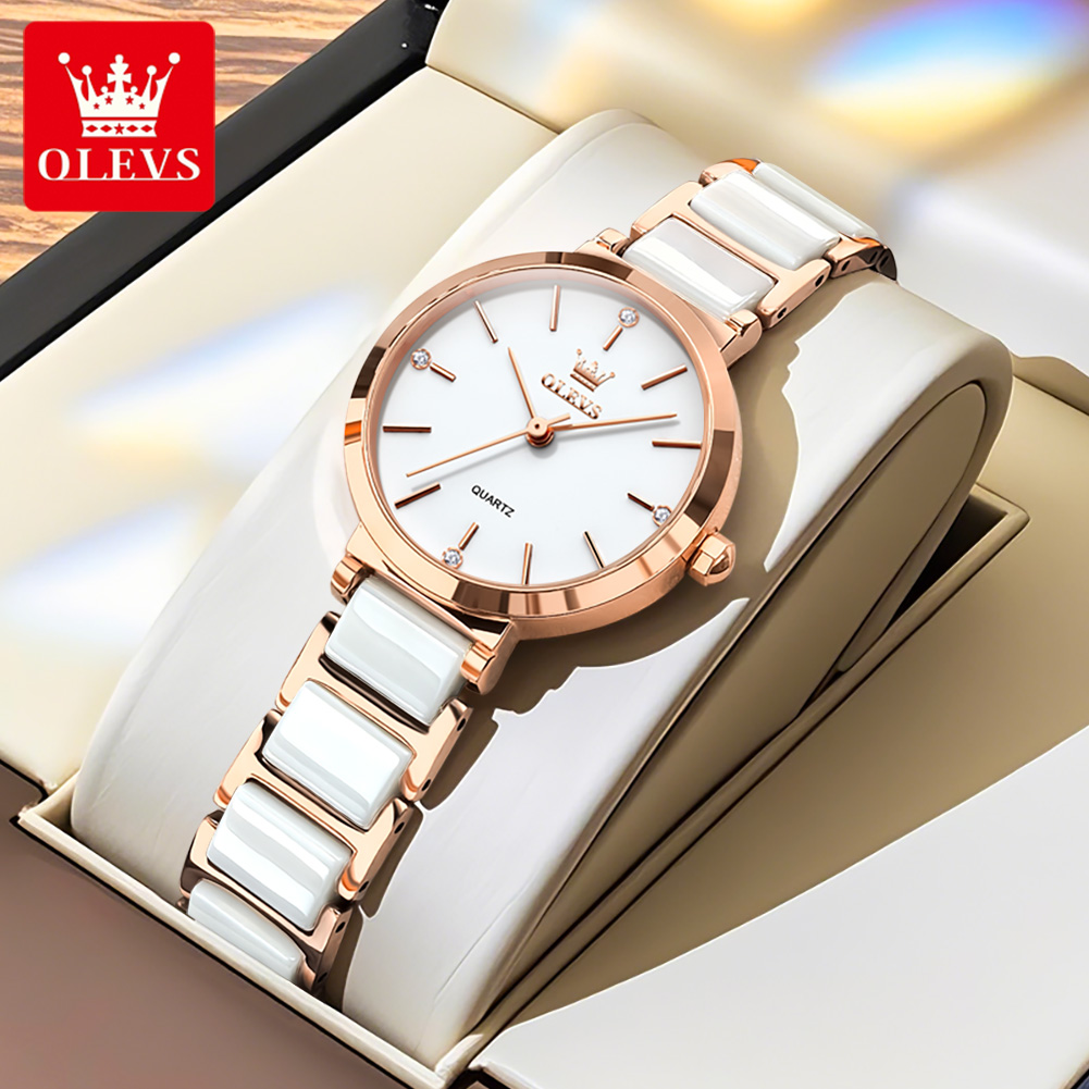 OLEVS ساعة نسائية 5877 ساعة كو - مراجعة Watch Strap Replacement وسعره