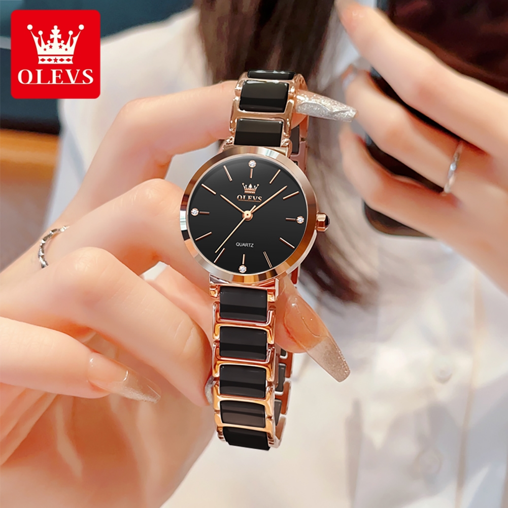 OLEVS ساعة نسائية 5877 ساعة كو - مراجعة Watch Strap Replacement وسعره