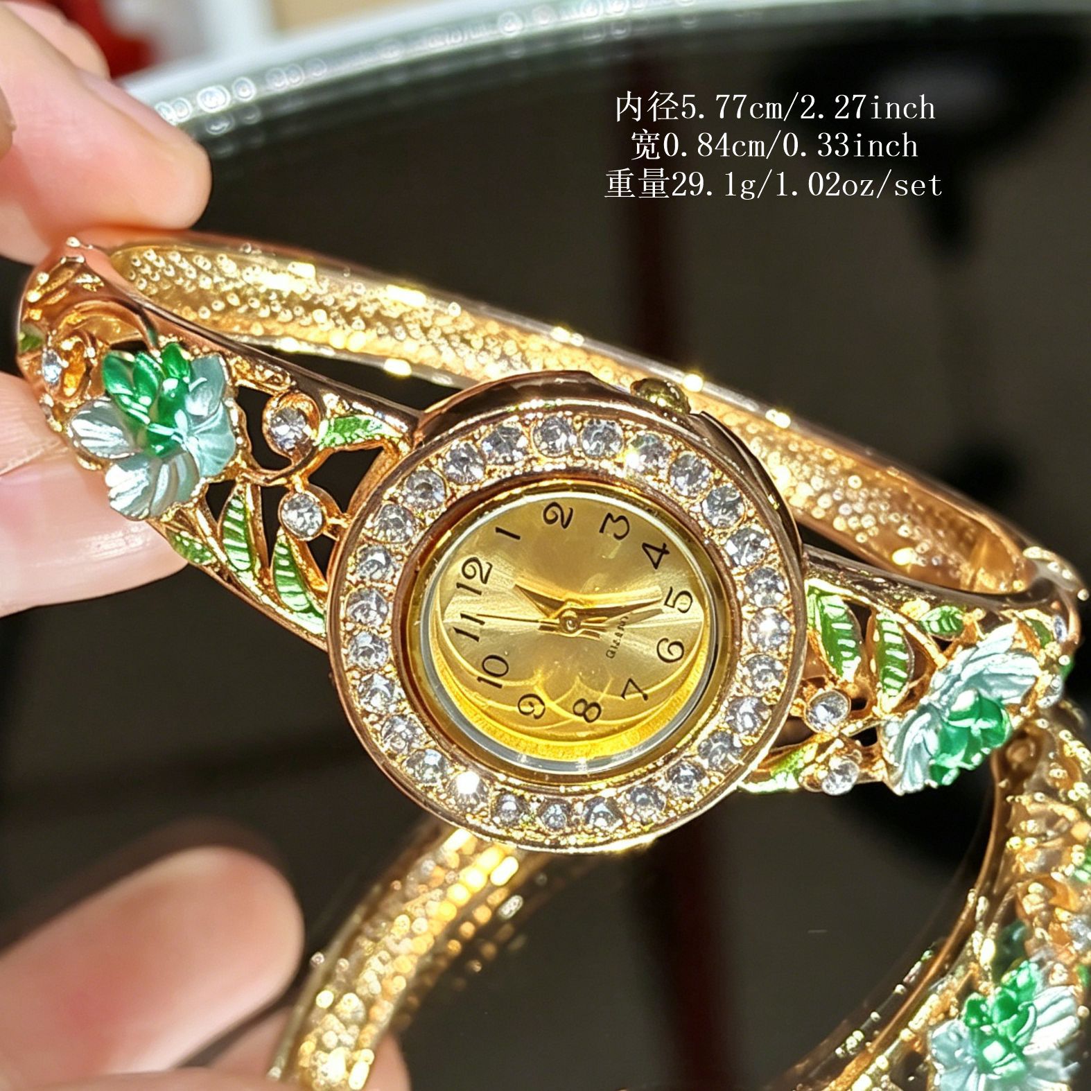 ساعة يد نسائية بتصميم زهرة مطل - مراجعة Vintage Jewelry Watches Women وسعره