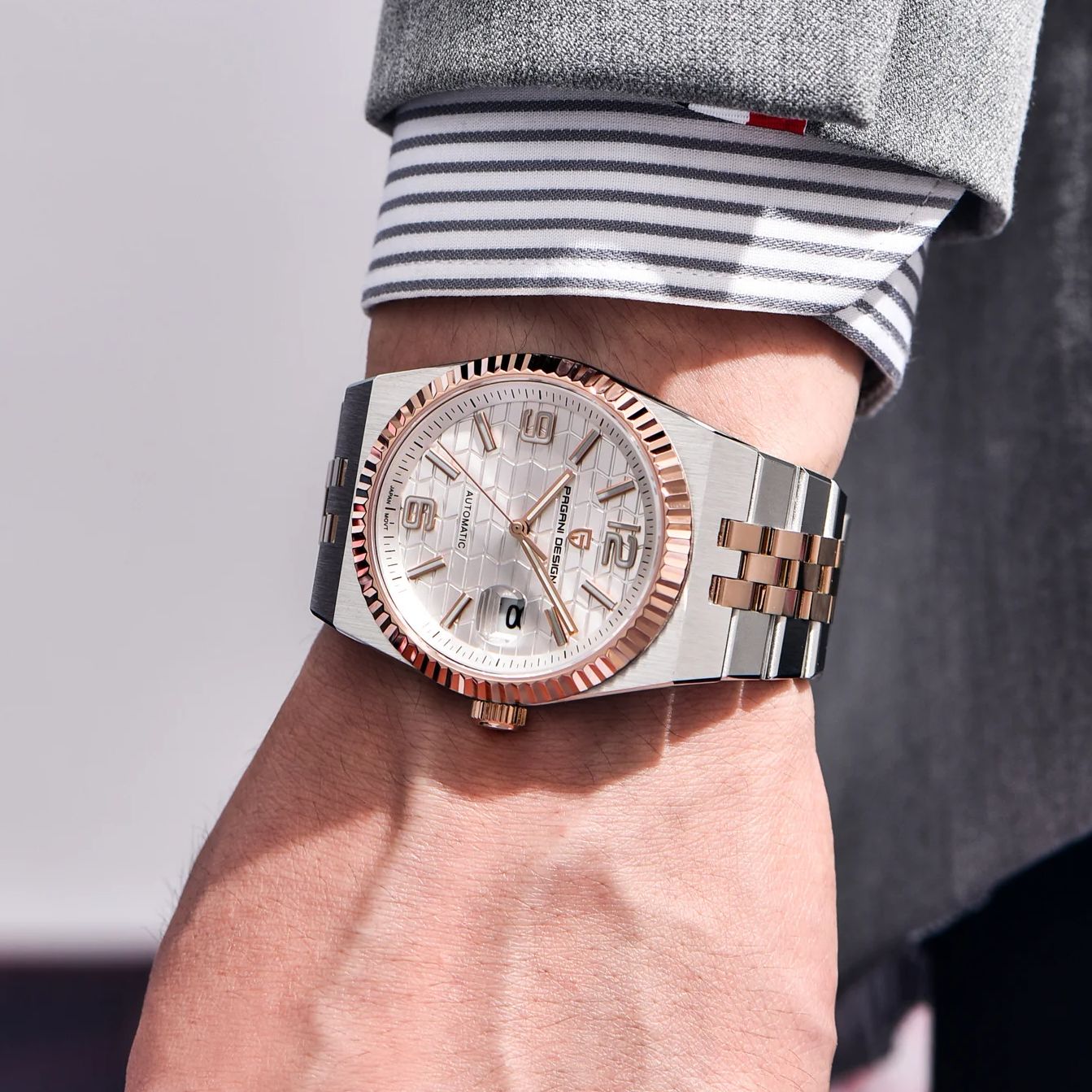 ساعة رجالية فاخرة من باجاني دي - مراجعة Mens Mechanical Watch وسعره