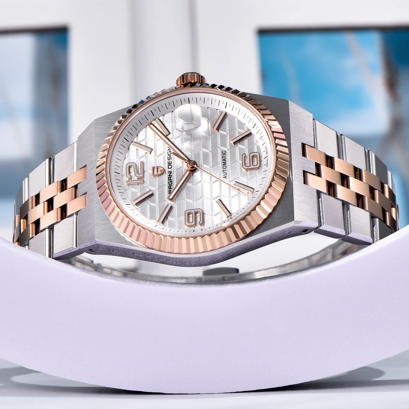 ساعة رجالية فاخرة من باجاني دي - مراجعة Mens Mechanical Watch وسعره