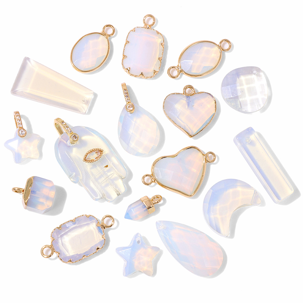 2 قطع الأبيض أوبال المعلقات سح - مراجعة Opal Earrings Dangle وسعره