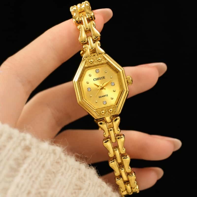 ساعة يد نسائية فاخرة بتصميم ثم - مراجعة Vintage Jewelry Watches Women وسعره