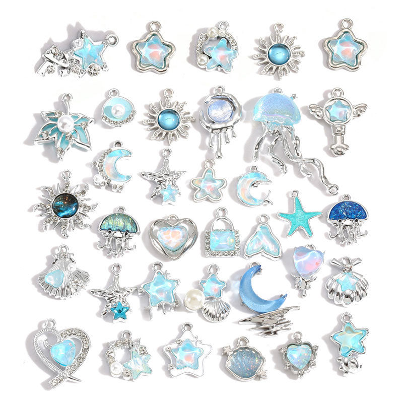 10 قطع من المعلقات الكريستالية - مراجعة Moon Star Earrings وسعره