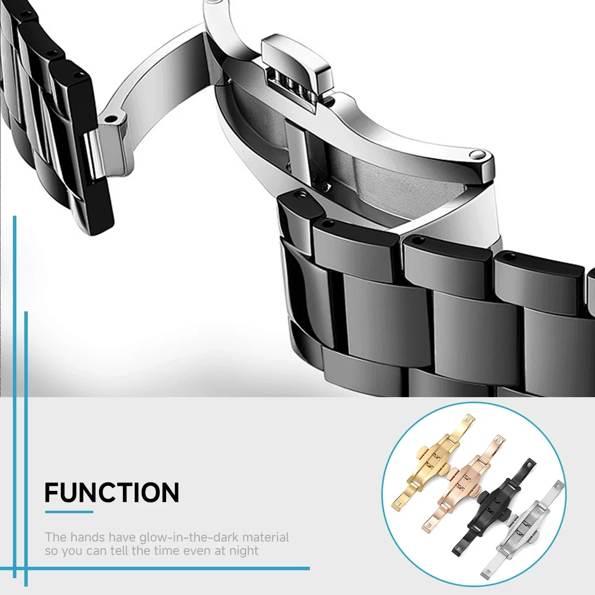 مشبك ساعة من الفولاذ المقاوم ل - مراجعة Watch Strap Replacement وسعره