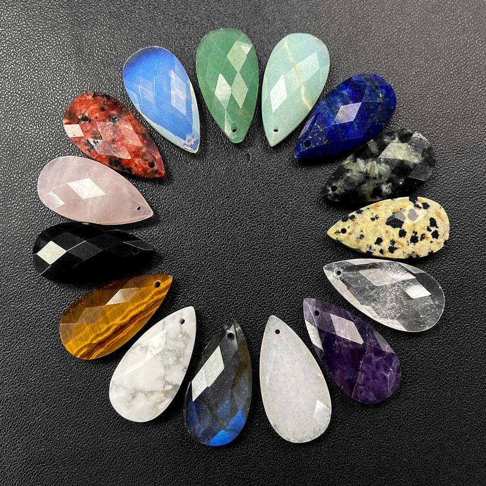قطرة الماء الطبيعية الأوجه حجر - مراجعة Opal Earrings Dangle وسعره