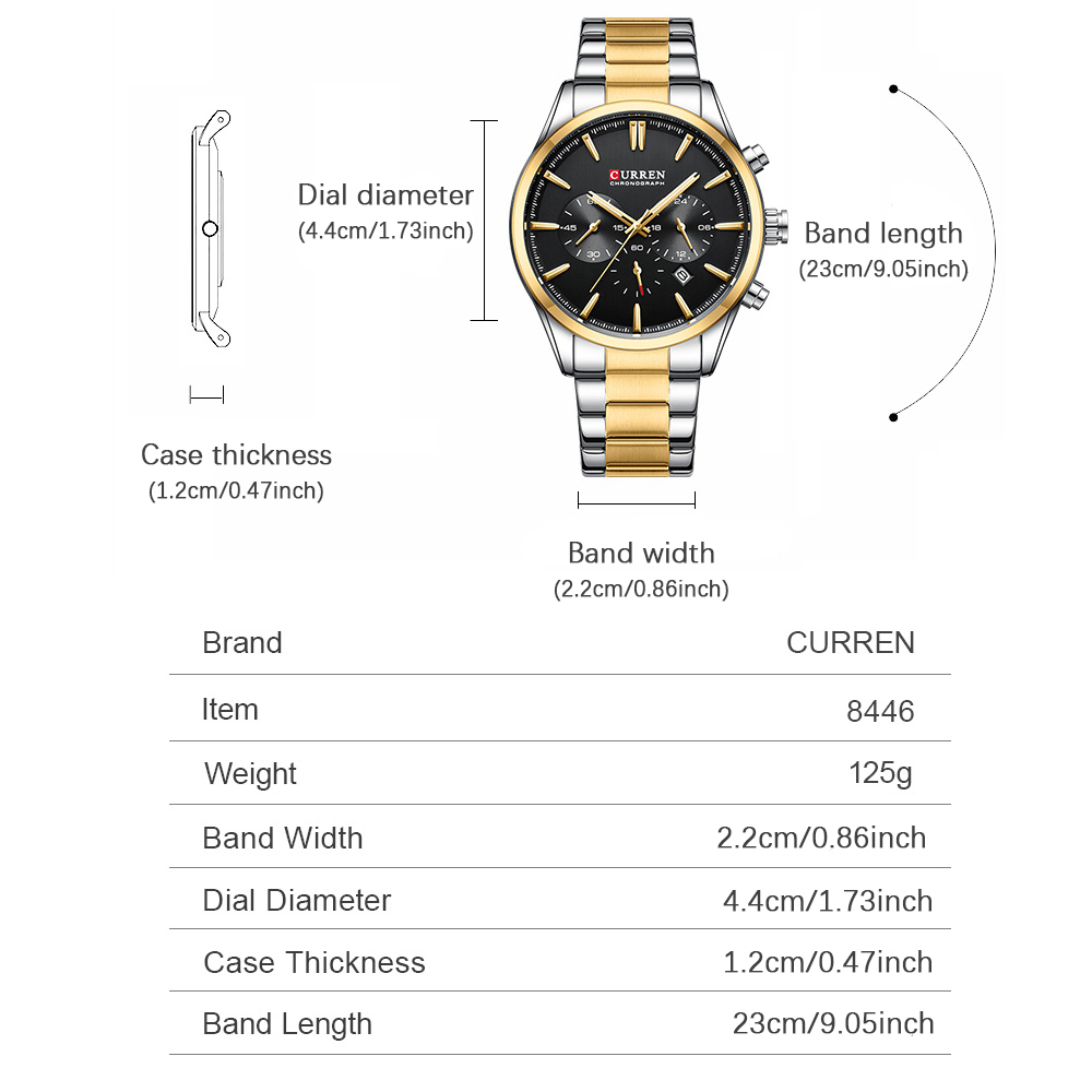 CURREN ساعات كوارتز كرونو رياض - مراجعة Jewelry And Watches وسعره