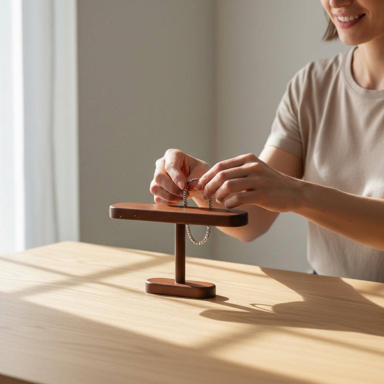 حامل ساعات خشبي متعدد الوظائف، - مراجعة Watches Jewelry Holder وسعره
