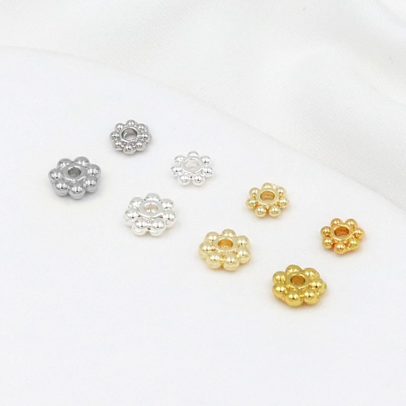 50 قطعة 18K مطلية بالذهب 925 ا - مراجعة Charm Bracelet Beads وسعره