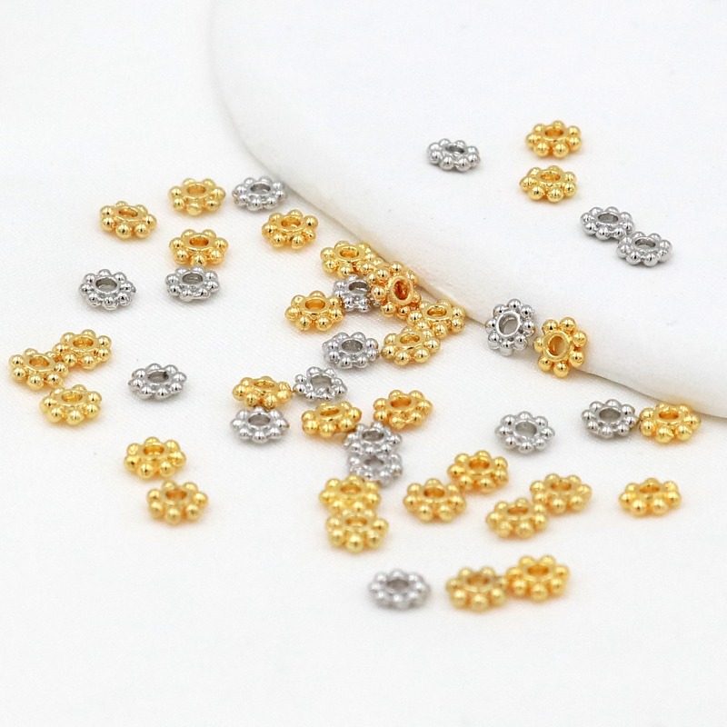 50 قطعة 18K مطلية بالذهب 925 ا - مراجعة Charm Bracelet Beads وسعره