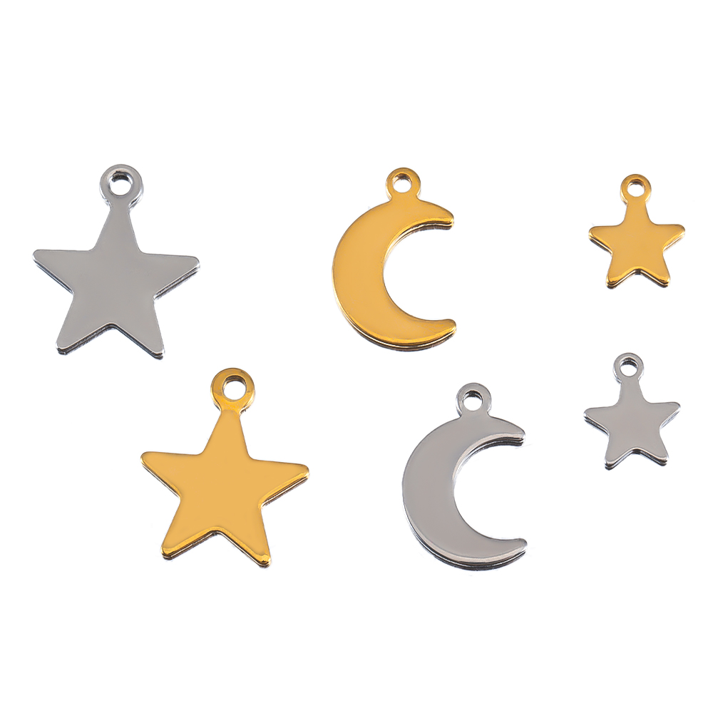 20 قطعة من الفولاذ المقاوم للص - مراجعة Moon Star Earrings وسعره