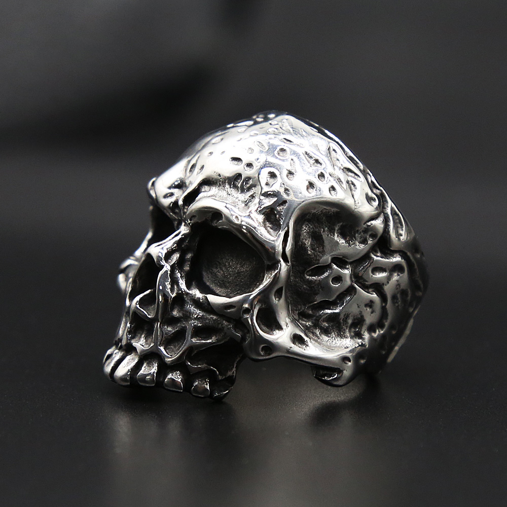 القوطية 316L الفولاذ المقاوم ل - مراجعة Gothic Skull Ring وسعره