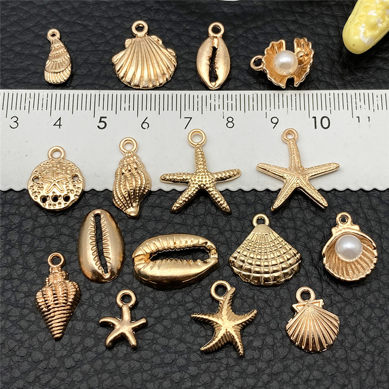 30 قطعة سبائك معدنية قذيفة نجم - مراجعة Charm Bracelet Beads وسعره