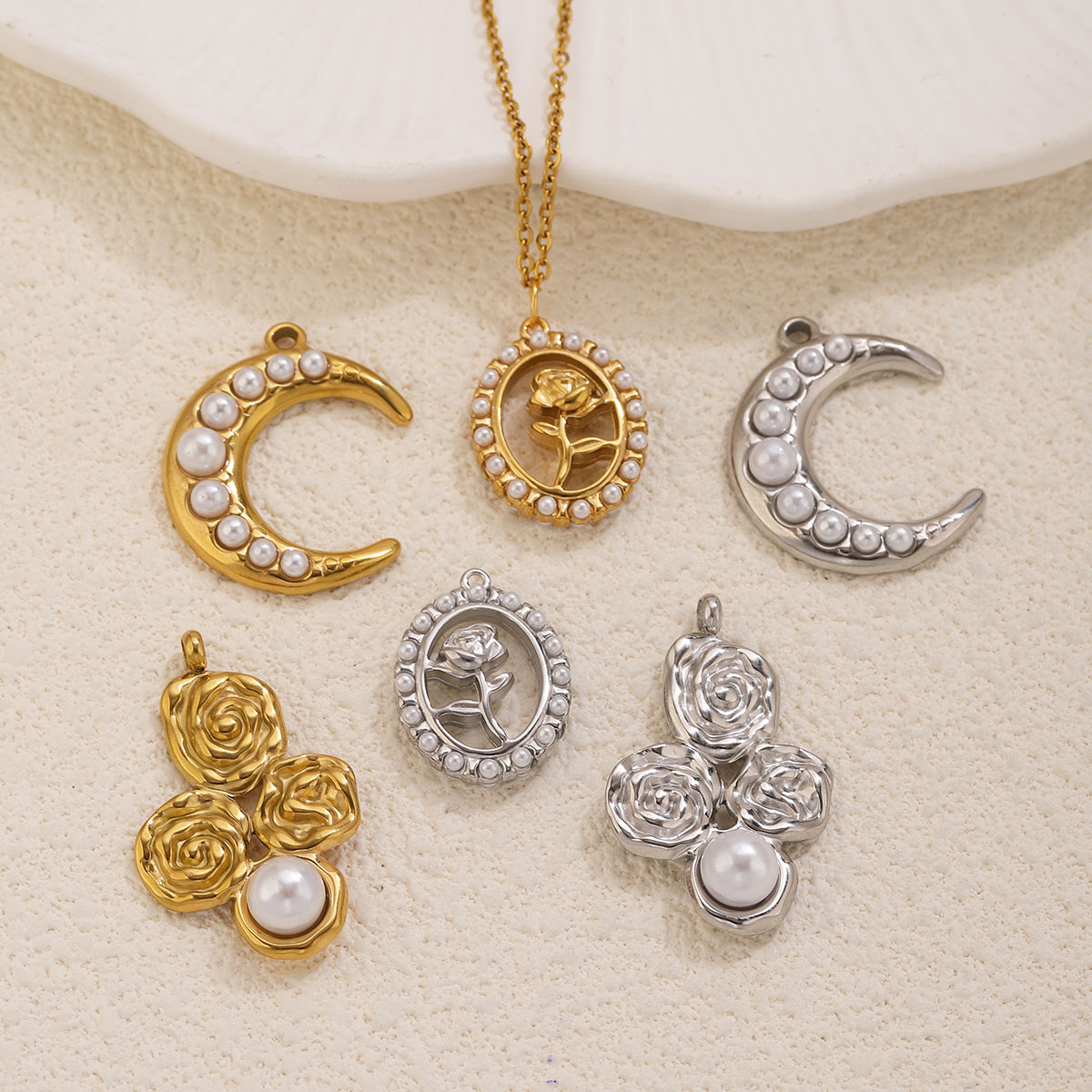 5 قطع من الفولاذ المقاوم للصدأ - مراجعة Moon Star Earrings وسعره