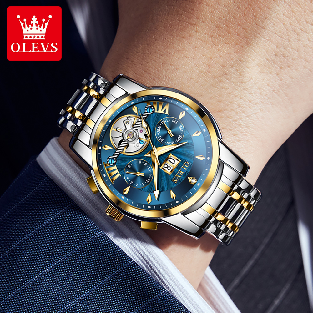 ساعة OLEVS 9965 للرجال كلاسيكي - مراجعة Rolex Watch Datejust وسعره