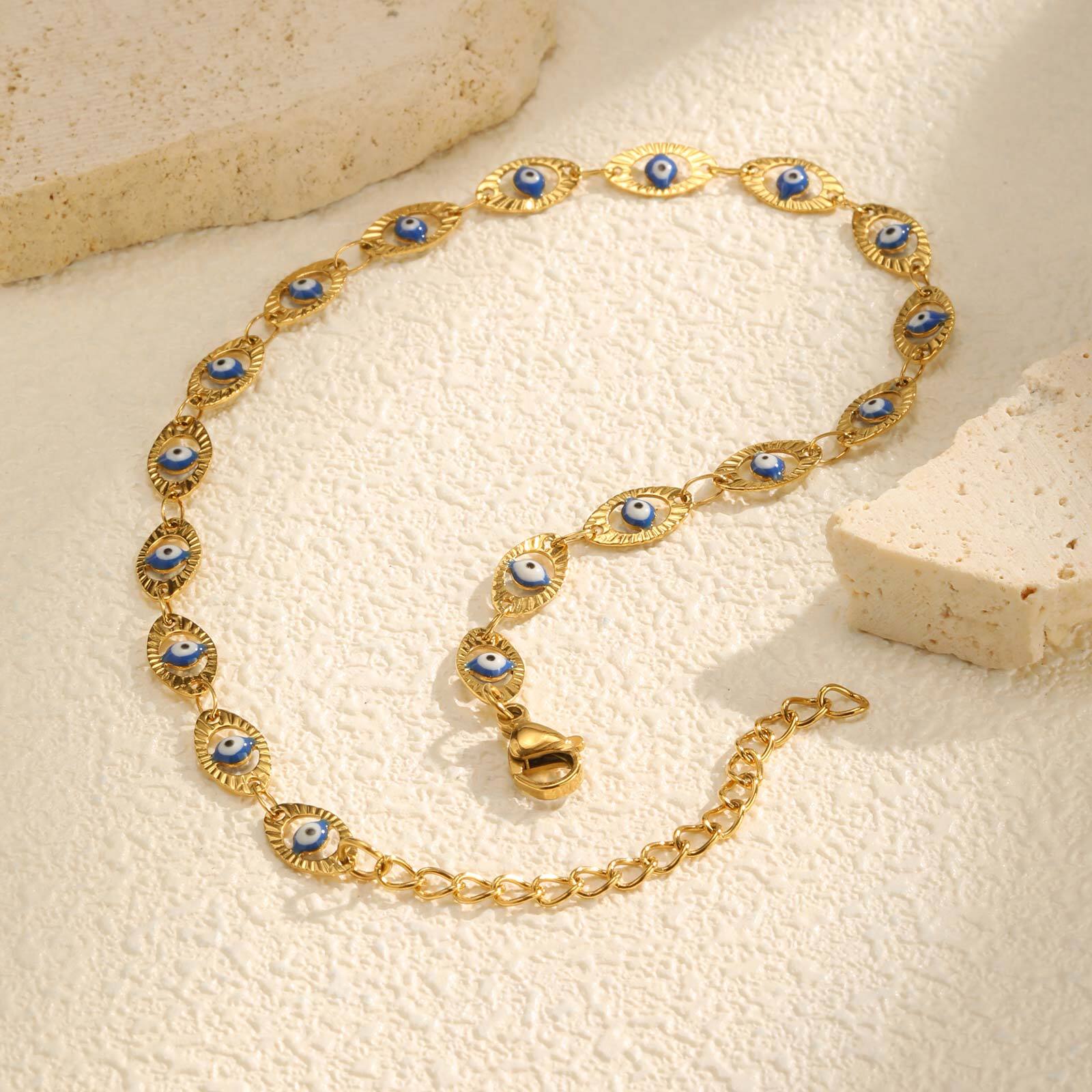 سوار الكاحل بتصميم العين الشري - مراجعة Jc Jewelry & Watches Reviews وسعره