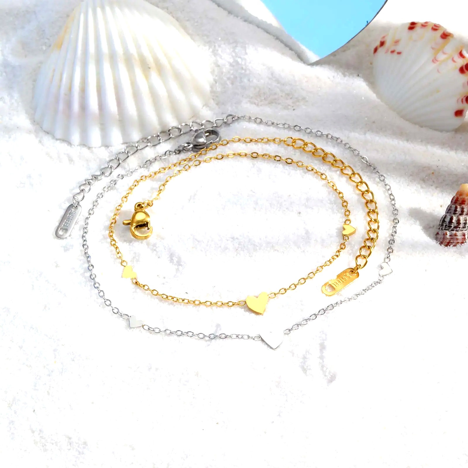 خلاخيل نسائية من الفولاذ المقا - مراجعة Jc Jewelry & Watches Reviews وسعره