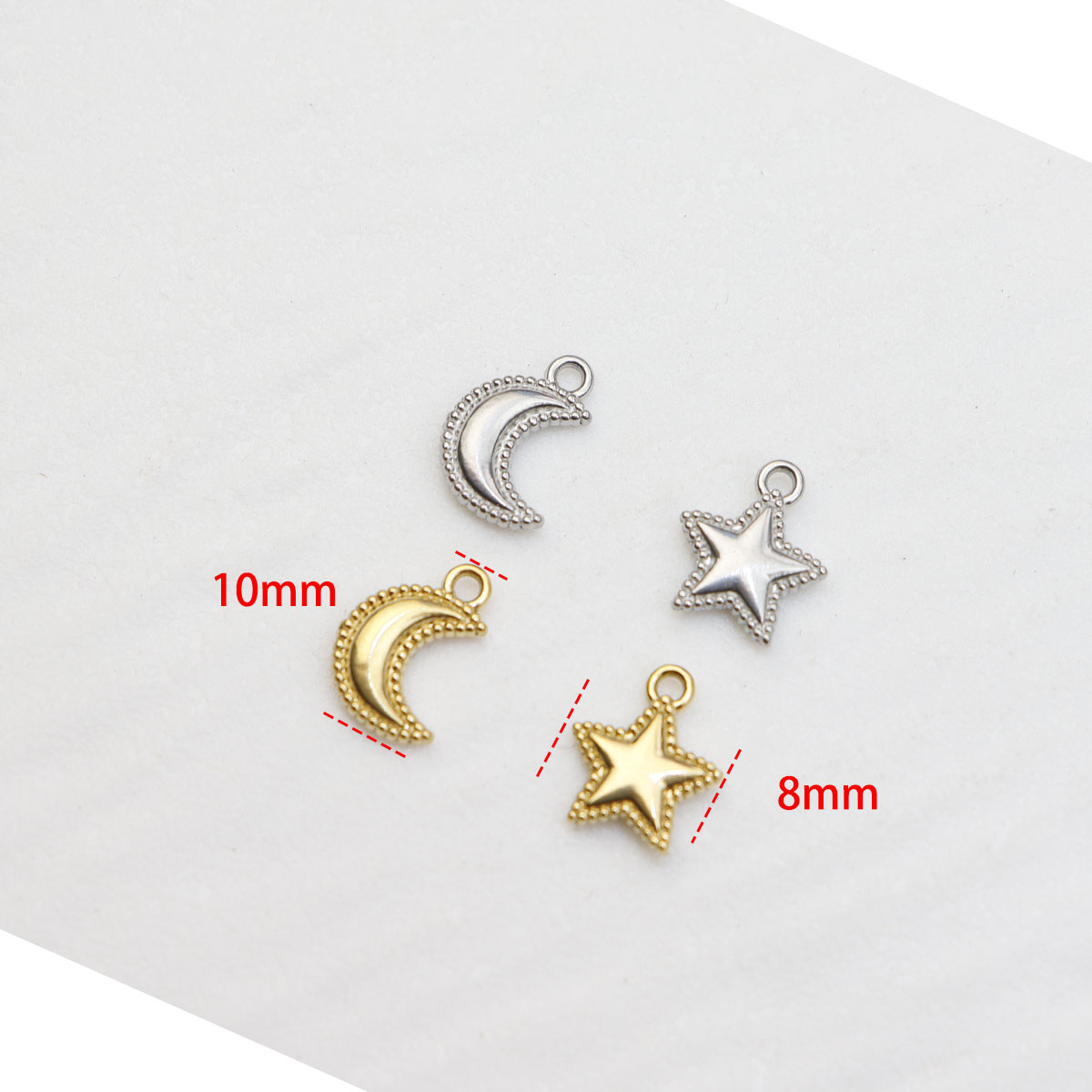 5 قطع صب الفولاذ المقاوم للصدأ - مراجعة Moon Star Earrings وسعره